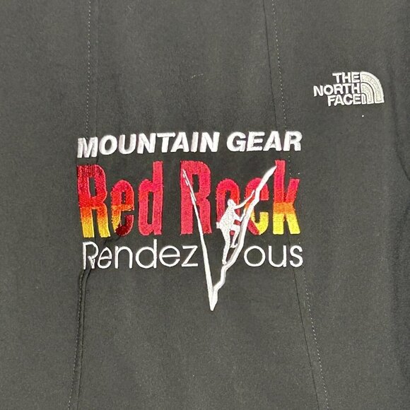 North Face Jacket Womens Medium Black Softshell Red Rock Climbing Mountain Gear - Picture 3 of 14
